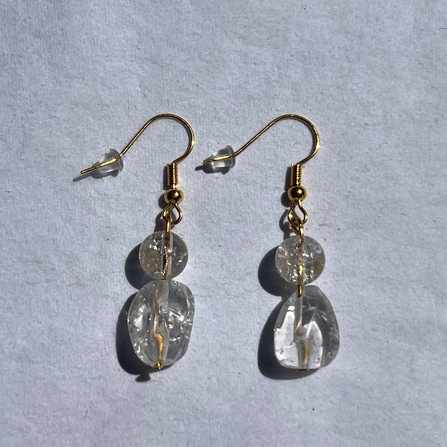 crystal looking earrings